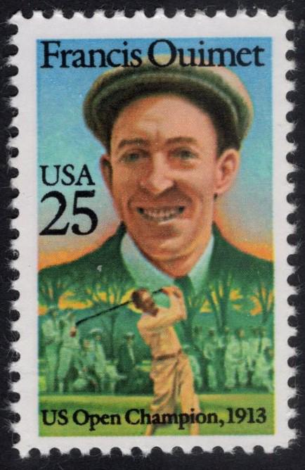10 GOLF FRANCIS OUIMET - First American Winner of the Open - Hall of Fame etc
