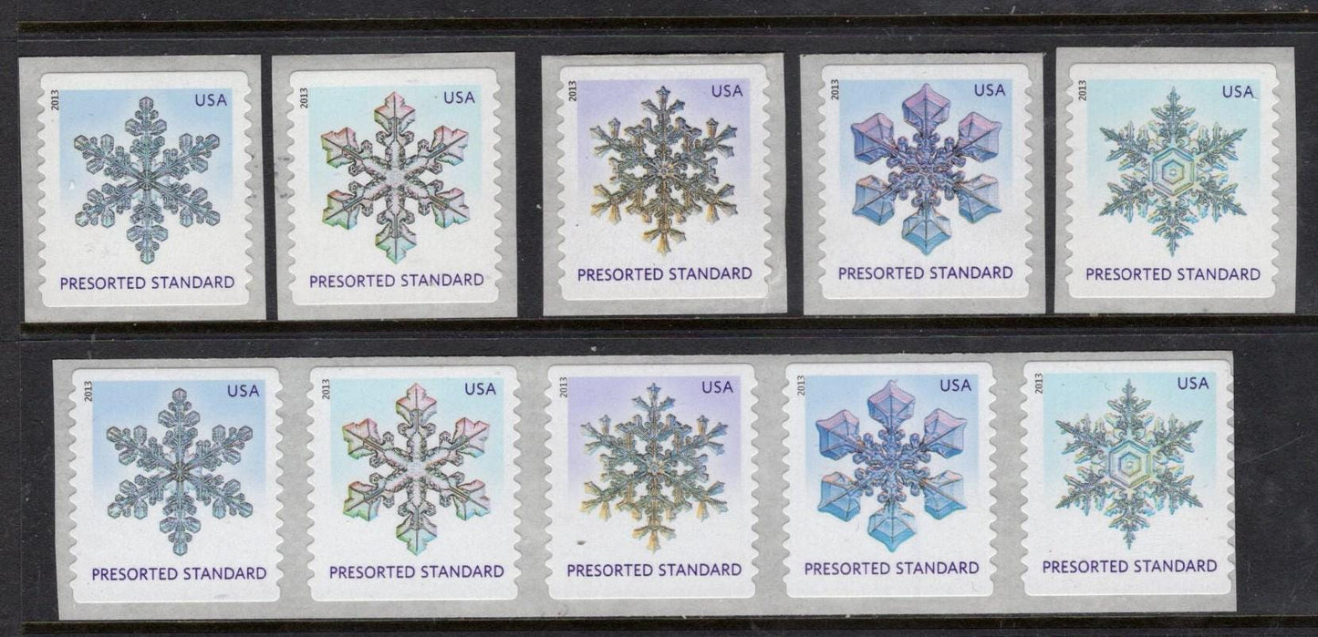 20 SNOWFLAKES - 5 designs