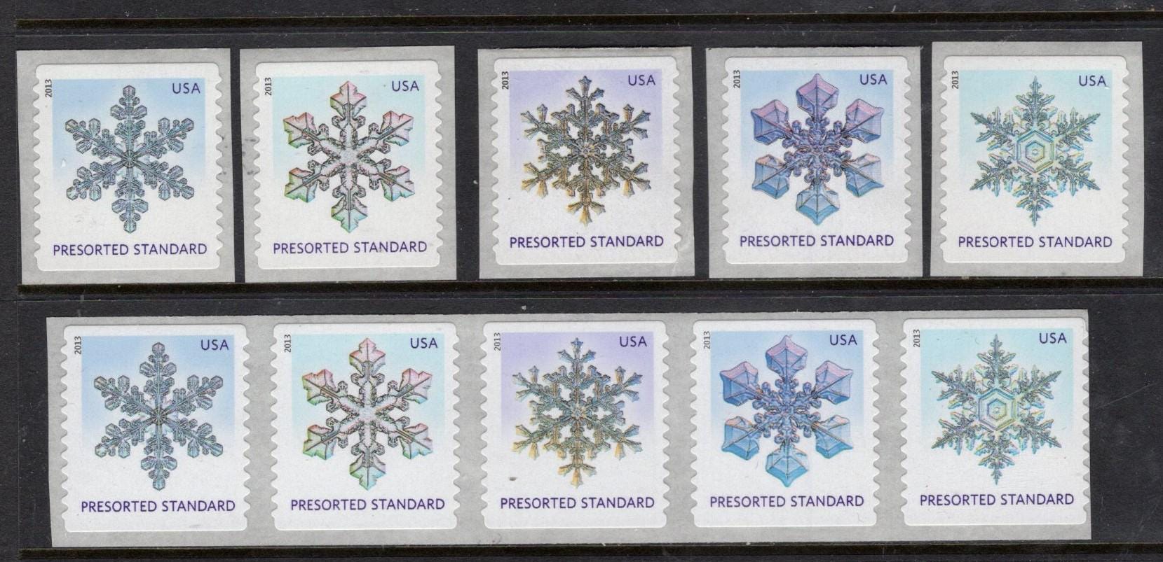 20 SNOWFLAKES - 5 designs